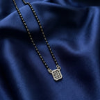 Everlasting Love CZ Bar Pendant Mangalsutra in 925 Sterling Silver