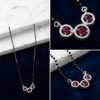 Everlasting Love Ruby Radiance Mangalsutra in 925 Sterling Silver