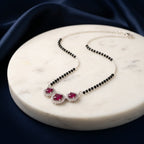 Everlasting Love Ruby Radiance Mangalsutra in 925 Sterling Silver