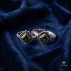 Gulnaar 925 Silver Synthetic Gemstone Toe Rings – Gulnaar Collection