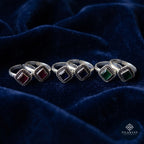 Gulnaar 925 Silver Synthetic Gemstone Toe Rings – Gulnaar Collection
