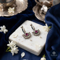 Ruby Bloom Kundan 925 Sterling Silver Non-Piercing Bugadi Earrings - Heritage Kundan Bugadi Collection
