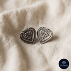 Amrapali Heart 925 Sterling Silver Stud Earrings  – Amrapali Heritage Collection