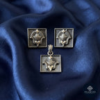 Garuda 925 Sterling Silver Antique Pendant Set - Garuda Heritage Tribal Collection
