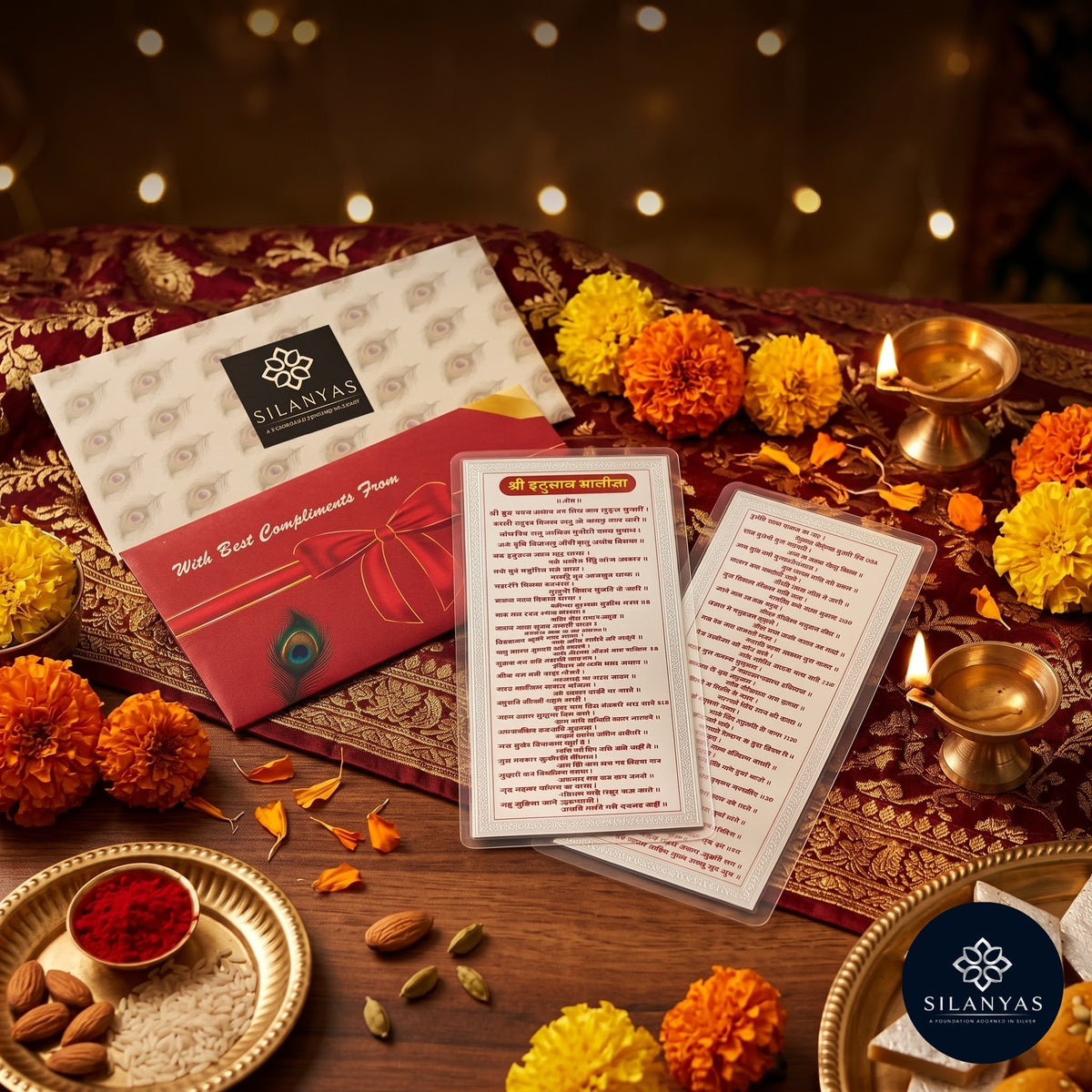 Shree Hanuman Chalisa – 999 Silver Note with Envelope