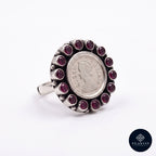 Heritage Queen Victoria Coin Ring with Cut Stones