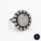 Heritage Queen Victoria Coin Ring with Cut Stones