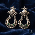 Emerald Crescent 925 Sterling Silver Amrapali Drop Earrings – Amrapali Heritage