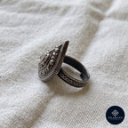 Teardrop Filigree Ring - 925 Silver Oxidised - Tribal Heritage Collection
