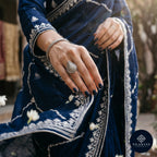 Teardrop Filigree Ring - 925 Silver Oxidised - Tribal Heritage Collection