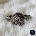 Double Bloom 925 Sterling Silver Adjustable Double-Finger Ring – Tribal Heritage