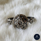 Double Bloom 925 Sterling Silver Adjustable Double-Finger Ring – Tribal Heritage