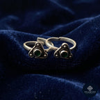 Rajsi 925 Silver Green Stone Toe Rings – Rajsi Collection