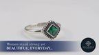 Gulnaar 925 Silver Synthetic Gemstone Toe Rings – Gulnaar Collection