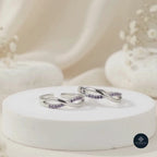 rystal Infinity 925 Silver Rhodium-Plated CZ Toe Rings – Pair - Infinity Collection