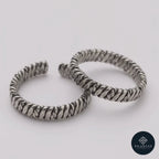 Marudhara 925 Silver Twisted Toe Rings – Marudhara Collection