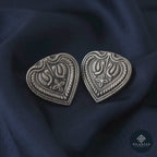 Amrapali Heart 925 Sterling Silver Stud Earrings  – Amrapali Heritage Collection
