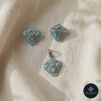Neel Viraasat 925 Sterling Silver Enamel Pendant Set – Tribal Collection
