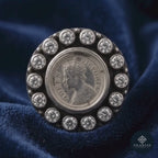 Heritage Queen Victoria Coin Ring with Cut Stones